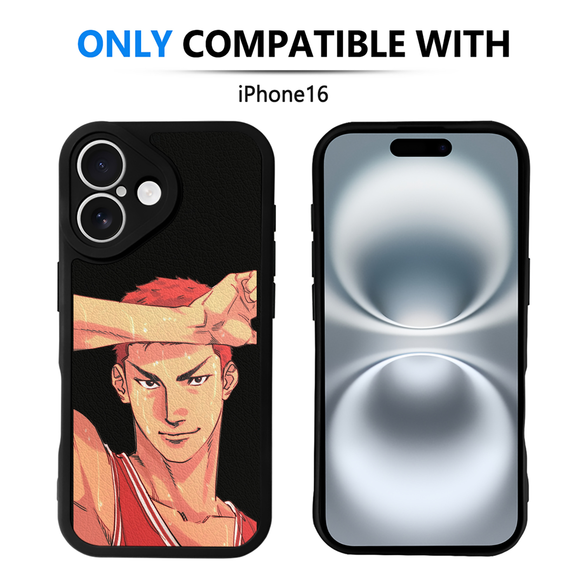 （画像用） SLAM DUNK／スラムダンク 【iPhone 16シリーズ対応】シリコンスマホケース（レザー調） 材質：シリコン